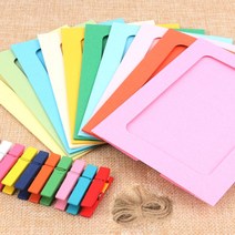 컬러 종이액자 페이퍼 프레임 세트, 본상품선택