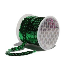 스팽글원단 반짝이천 무대복 5meters 17 색 diy 장식 조각이있는 연결 스트립 수공예품 진주 장식 조각 diy 장식 조각이있는 의류 연결 스트립, 초록, 10 green