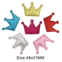 가죽스티커 인조가죽 수선패치 보수 스티커 테이프50Pcs 여러 가지 빛깔의 패치 반짝이 가죽 패드 크라운/, 30 Mix Big Crown