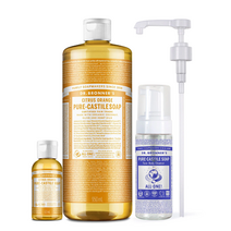 닥터브로너스 캐스틸 솝 클렌저 950ml + 60ml 시트러스 오렌지 Castile Soap Cleanser, 1개