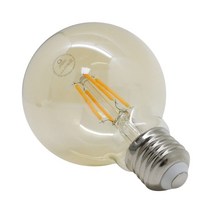 나스필 디밍 LED G80 필라멘트 램프 4W 전구색(노란색), 단품, 전구색
