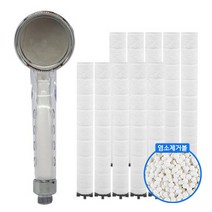 100% 국산 재료 닥터피엘 나은이 샤워기 염소 녹물제거 아토피 효과 이온플러스 호환필터 10개, 1세트