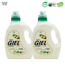 세제혁명 NEW지엘 플러스 액체세제 1.8L 2통, 2개