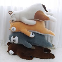슬리핑 모찌 대쿠션 바디필로우 인형, 냥이