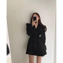 블링블링 여성 왕프릴 감성 미니원피스
