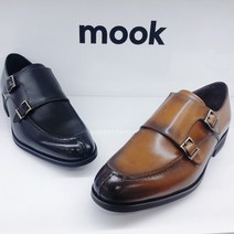 무크 남성 세미 캐주얼 및 정장 더블 몽크 스트랩 구두 517112152aaam4