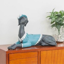 그레이하운드 강아지모형 40cm 개모형 감각있는 카페소품 감성선물 집순이취미
