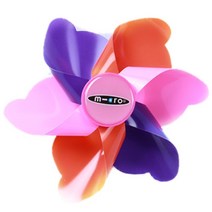 마이크로 킥보드 바람개비 고고헤드 리본 21세기 악세사리, 로즈 핑크 바람개비 1개