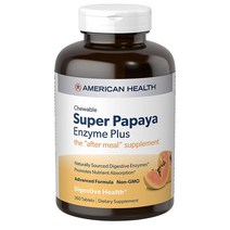 해외 American Health 파파야 아밀라제 브로멜라인, 1개
