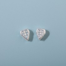 [6555-01]글라스통과형 진주나뭇잎 8x10mm 오로라 1개