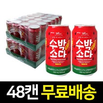 수박소다 350ml 48캔 SFC 탄산음료 주스 에이드 24캔 2박스