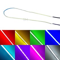 오토바이 초슬림 LED바 3mm 코브 면발광 튜닝 엘이디 COB, 아이스블루