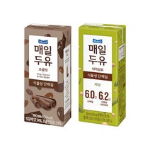 매일두유 초콜릿 12팩+식이섬유저당 12팩 190ml, 1세트