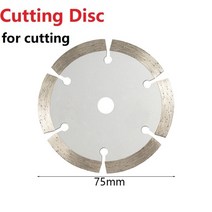 목재 각도 절단기 휴대용 미니 무선 앵글 그라인더 폴리싱 머신 12V 브러시리스 리튬 배터리 다이아몬드 커, 05 1pc Cutting Disc G