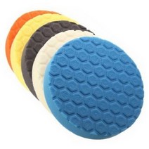 광택패드 헥사 5종 세트 18cm, 화이트. 오렌지. 블랙. 옐로우. 블루, 10개