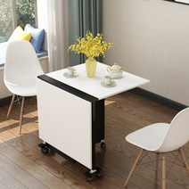 가정용 슬림한 접이식 테이블, 80X50X65 원탁 히터올리브