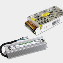 국산 LED 아답타 SMPS 12v 24v 비방수 방수 아답터 3구모듈 LED바 안정기 컨버터 30w 50w 100w 200w 300w 400w 600w, 비방수 SMPS, 비방수 SMPS 200w DC12v