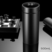 딥와이드 LED 온도표시 스마트 보온병 보냉병 텀블러 500M, 500ml, 골드