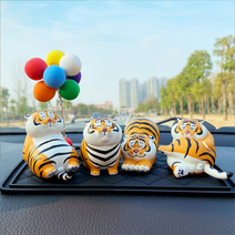 비앤이컴퍼니 임인년 호랑이해 호랑이 피규어 액막이 뚱뚱이 똥호 선물 차량용 피규어 탁상피규어, 9종 세트