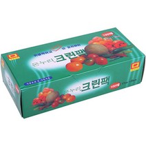 1+1 지퍼백 위생팩 폴리백 소분 밀폐 주머니 특 100매, 7개