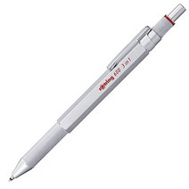 kumiJP 로트 링 멀티 펜 실버 600 3in1 2164109 rOtring 샤펜 고급 필기구 문방구 독일제 제도 프로 볼펜, 1세트, One color