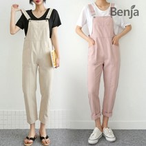 [벤자] BENJA 1212MB 파스텔코튼 멜방바지 점프수트 4컬러택1