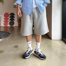 남성용 버뮤다 와이드 반바지 밴딩 쮸리 6부 원턱 트레이닝 반바지