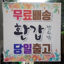 엄마 아빠 시아버지 생신 환갑 칠순 팔순 상차림 축하 문구 플랜카드 현수막 100cm x 70cm 제작, 디자인-5