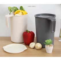 완벽 밀폐 신혼집 미니 음식쓰레기통 식당 리빙잇템 세척쉬운, 그레이