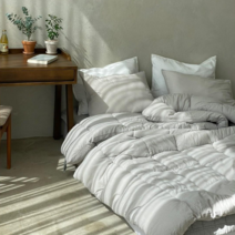 기상 패브릭 오가닉 순면 피그먼트 워싱 차렵이불 싱글