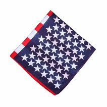ComboCube 팩 다목적 면 페이즐리 카우보이 반다나 머리띠 남성 여성용 [미국 직배송], Us Flag