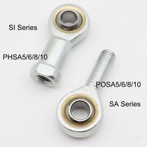 5mm6mm8mm10mm12mm16mm18mm20mm22mm25mm 남성여성 sa si tk posa8 phsa8 볼 조인트 미터법 나사산 로드 엔드 베어링, 오른쪽 스레드, 최대 18 18mm, 1개
