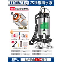 농업용양수기 소형 엔진 물 펌프 잠수정 220v 워터 가정용 워터 하이 리프트 워터, (하이리프트) 1100w1인치 10m 라인 + 1