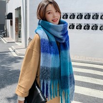 컬러플 레인보우 머플러 캐시미어 겨울목도리 8컬러