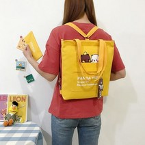 캔버스백 학생가방 다목적 하라주쿠 핸드 십대 애니메이션 캐주얼 토트 쇼퍼