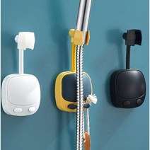 자바라 샤워기 홀더 각도조절 샤워기거치대 헤드걸이 접착식 걸이, No.01자바라샤워기홀더화이트