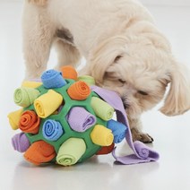 몽이네 노즈워크 공 애견 강아지 장난감 볼 분리불안 놀아주기 놀이터 6종, 축구공, 레드