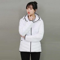 쿠모쿠모 여성용 스테어 초경량 후드패딩