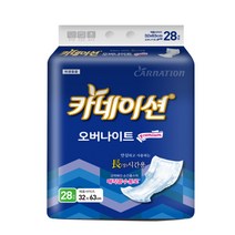카네이션 오버나이트(6회)28개입X5팩 성인기저귀, 1박스, 28개