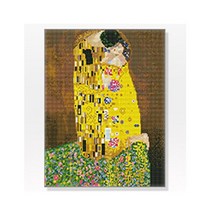 DIY 보석십자수 명화시리즈 클림트 키스 40X50, 쿠팡 단품