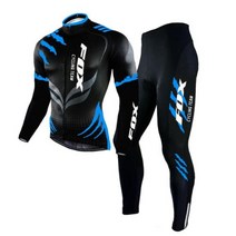 철인3종 사이클 경기 져지 트라이애슬론 여우 팀 남자 스포츠 자전거 저지 가을 Mtb 의류 긴 소매 철인 3 종 산악 자전거 긴 바지 세트