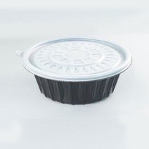 일회용포장용기 미니탕용기 냉면포장 배달용기 cn-195 면용기 소 300세트, cn면용기(소)블랙용기＋뚜껑