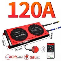 스마트 BMS 4s Lifepo4 블루투스 Lipo 4S ~ 24S 80A 250A USB UART 솔라 시스템 스토리지 배터리 Balanceador de Bateria, LiFePo4 16S 48V BT, 120A