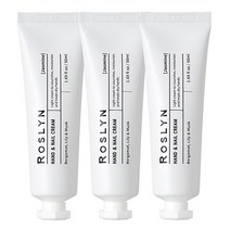 로즐린 핸드 앤 네일 크림 자스민, 3개, 50ml