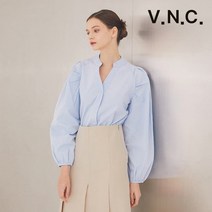 비지트인뉴욕 헨리넥 루즈핏 블라우스 (VA3LSE3)