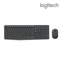 로지텍 MK235 무선 키보드 마우스 세트 저소음 사무용 가정용 노트북 PC 키보드 마우스 세트