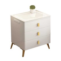 가정용 귀중품 보관함 비밀 특이한 개인 서랍형금고, 그레이 x 3단 무선충전 지문잠금 폭40cm