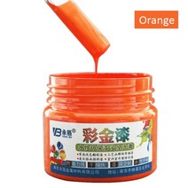 아크릴물감대용량 검은 색 페인트 목재 래커 금속 바니시 코팅 가구 자동차 조각상 색칠, 주황색