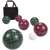 보치아 보체 Bocce 공 세트 100mm 103 107 110 mm, 103mm 빨간 공 4개 + 녹색 공 4개