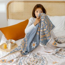 4 층 거즈 타월 퀼트 코튼 여름 쿨 퀼트 퓨어 코튼 커버 담요 얇은 이불